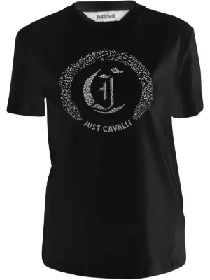 Tシャツ・カットソー JUST CAVALLI Woman T-Shirt Black 76PAHG13CJ300 899 Just Cavalli T-shirt for Women SS25 | GIGLIO.COM