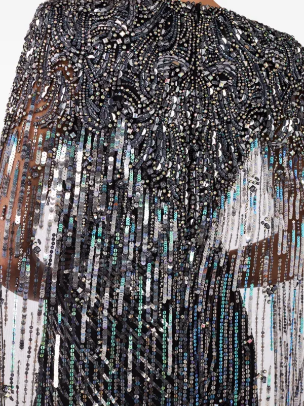 Maxi Dress Topshop Beaded Fringe Dress Kate Moss For Topshop