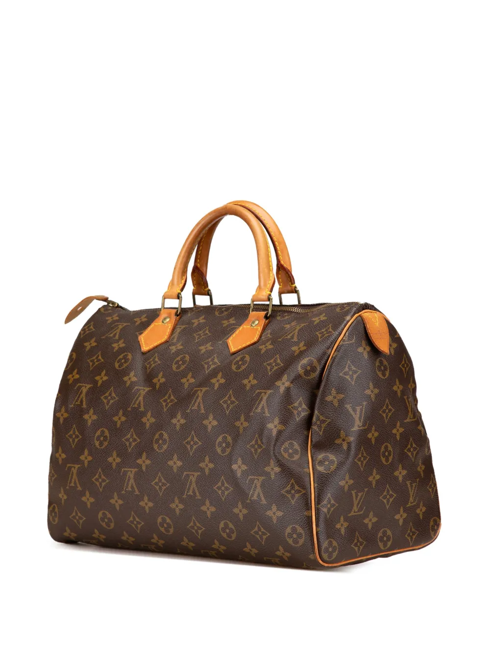 Louis Vuitton Pre-Owned 1980s Speedy 35 Boston tas met monogram - Bruin