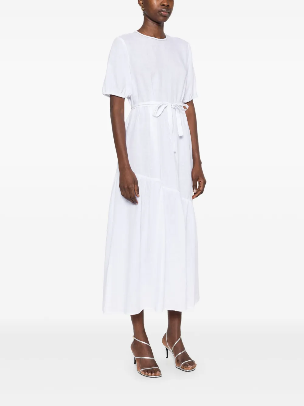 Peserico Midi-jurk met kralendetail Wit