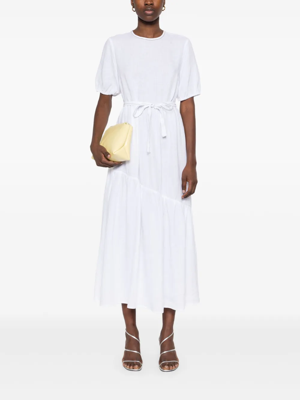 Peserico Midi-jurk met kralendetail - Wit