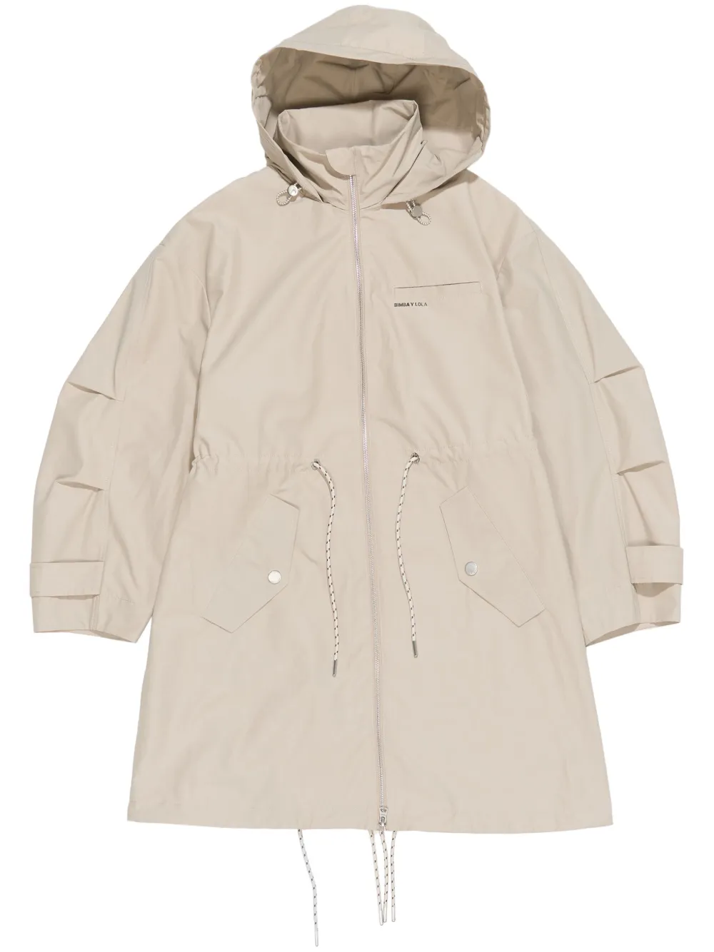 Bimba y Lola Trenchcoat met trekkoord Beige