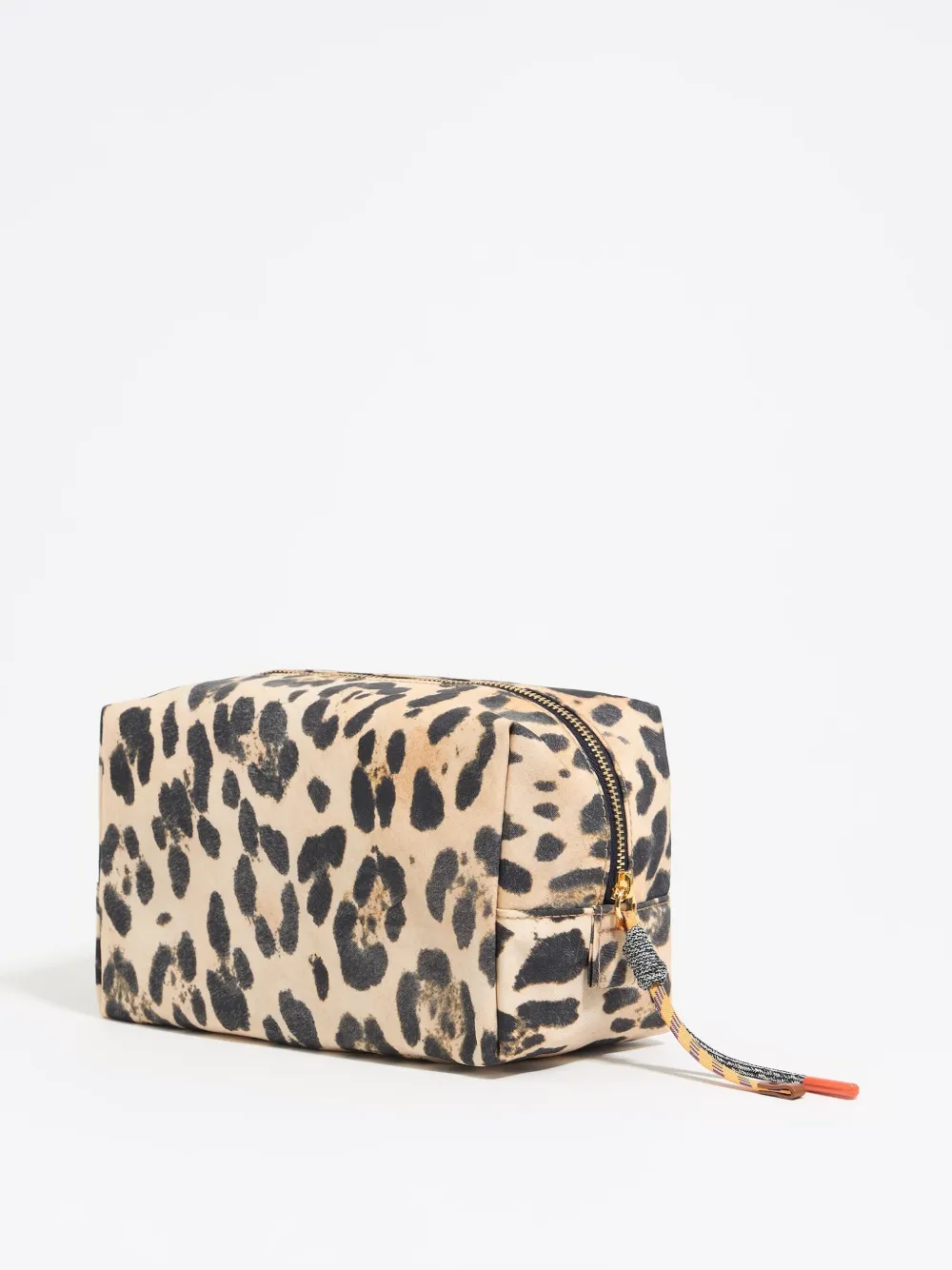 Bimba y Lola Medium make-up tas met luipaardprint - Beige