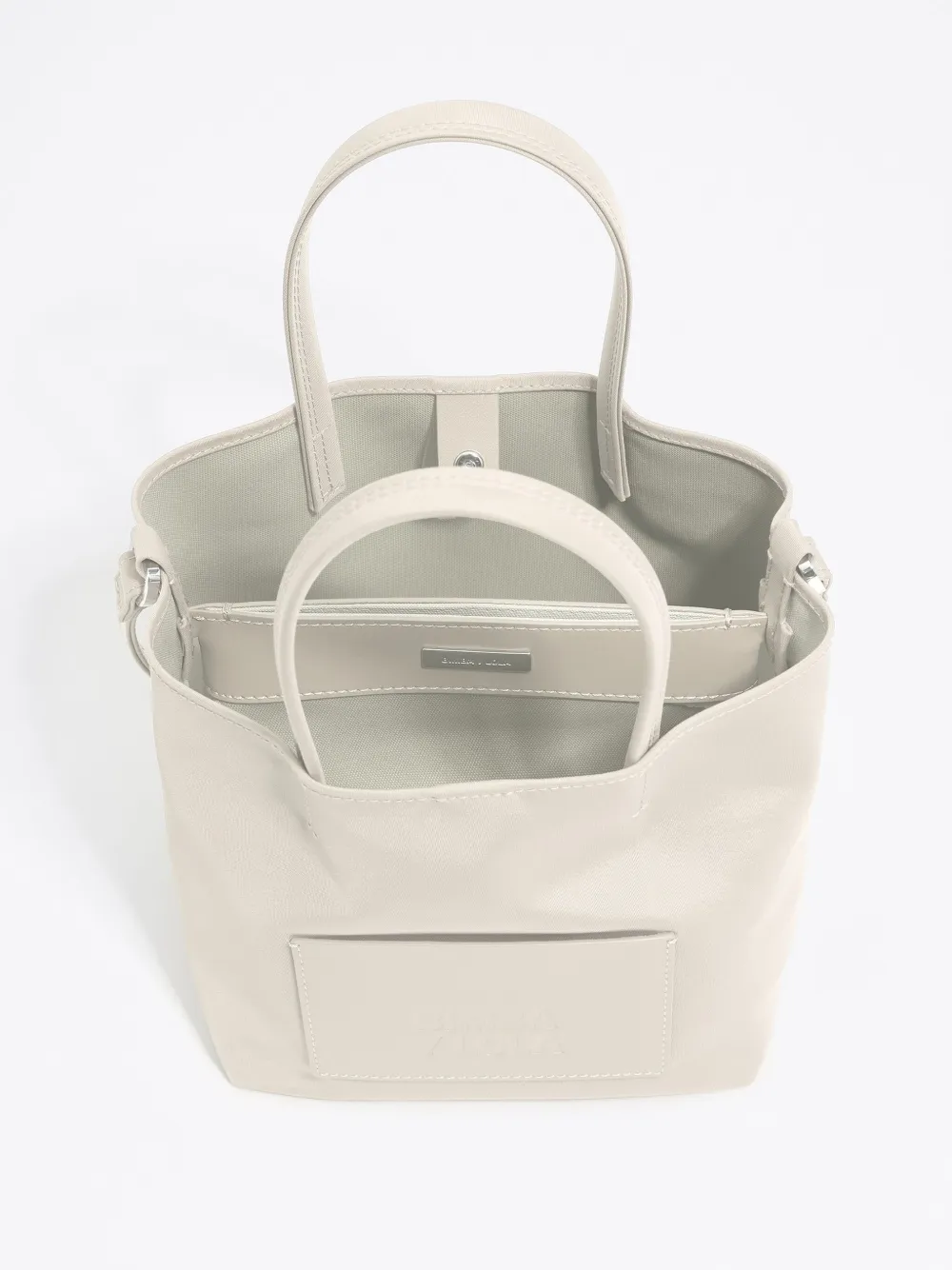 Bimba Y Lola Small Chihuahua Tote Bag In Neutrals
