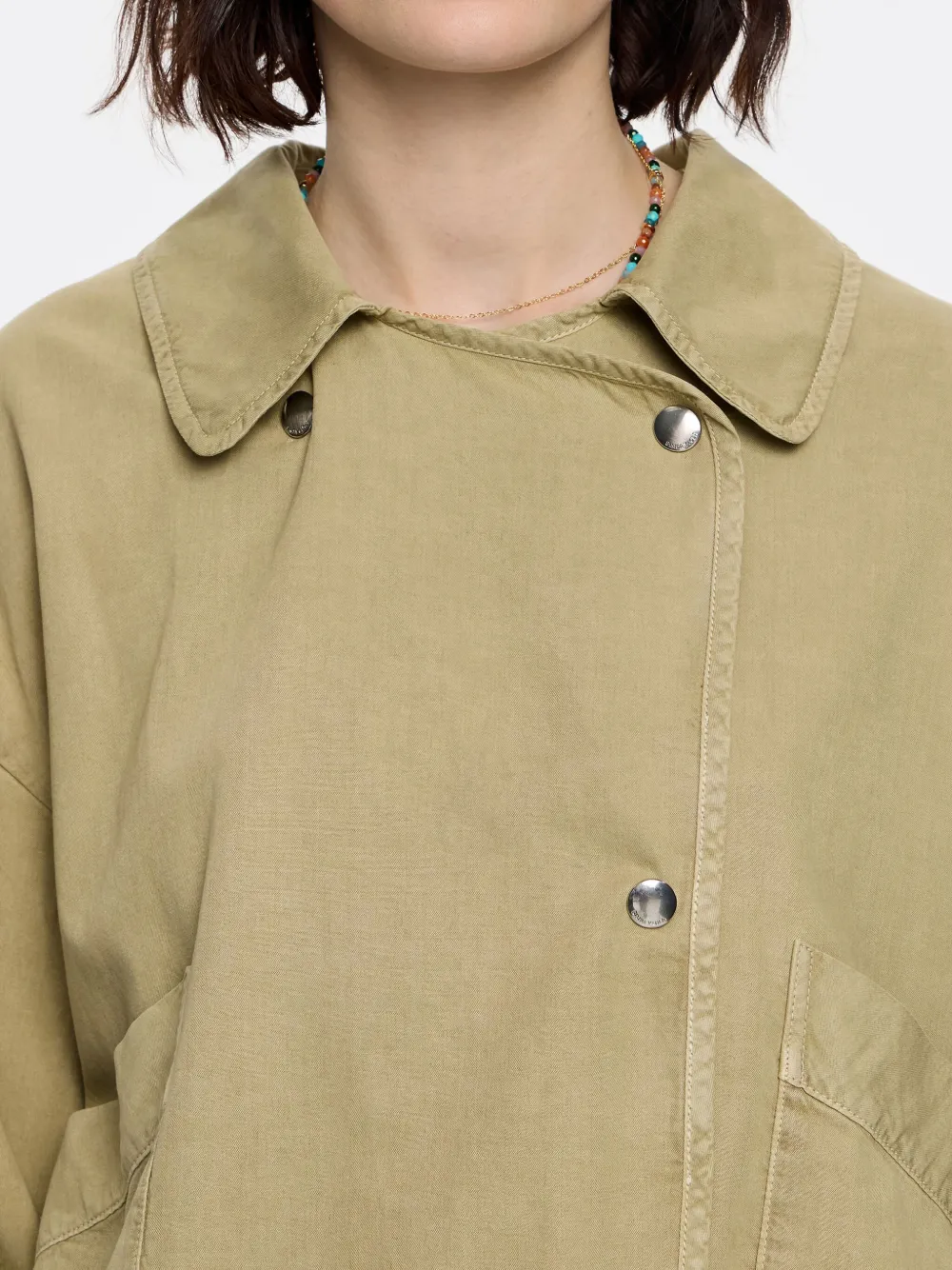 BIMBA Y LOLA FLUID DOUBLE-BREASTED JACKET
