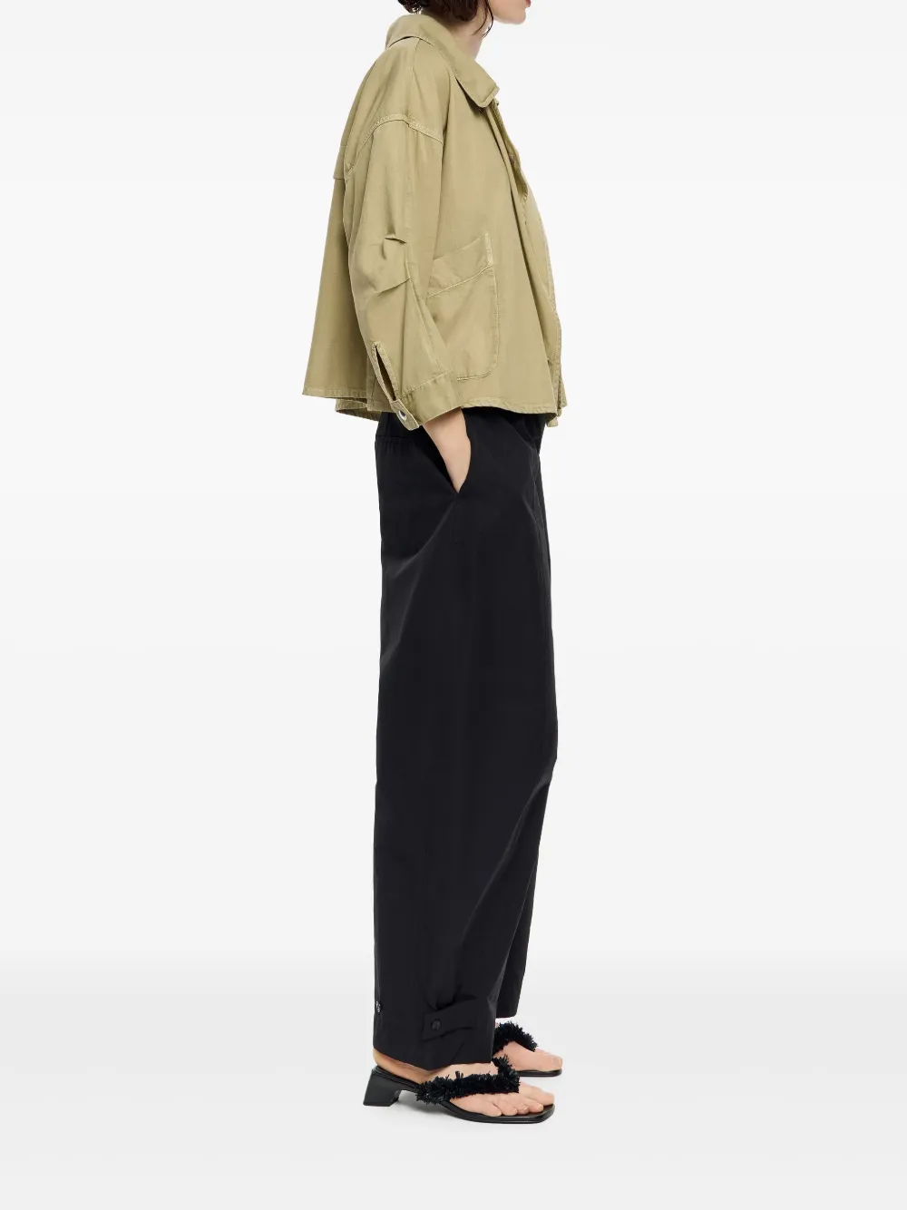 BIMBA Y LOLA FLUID DOUBLE-BREASTED JACKET