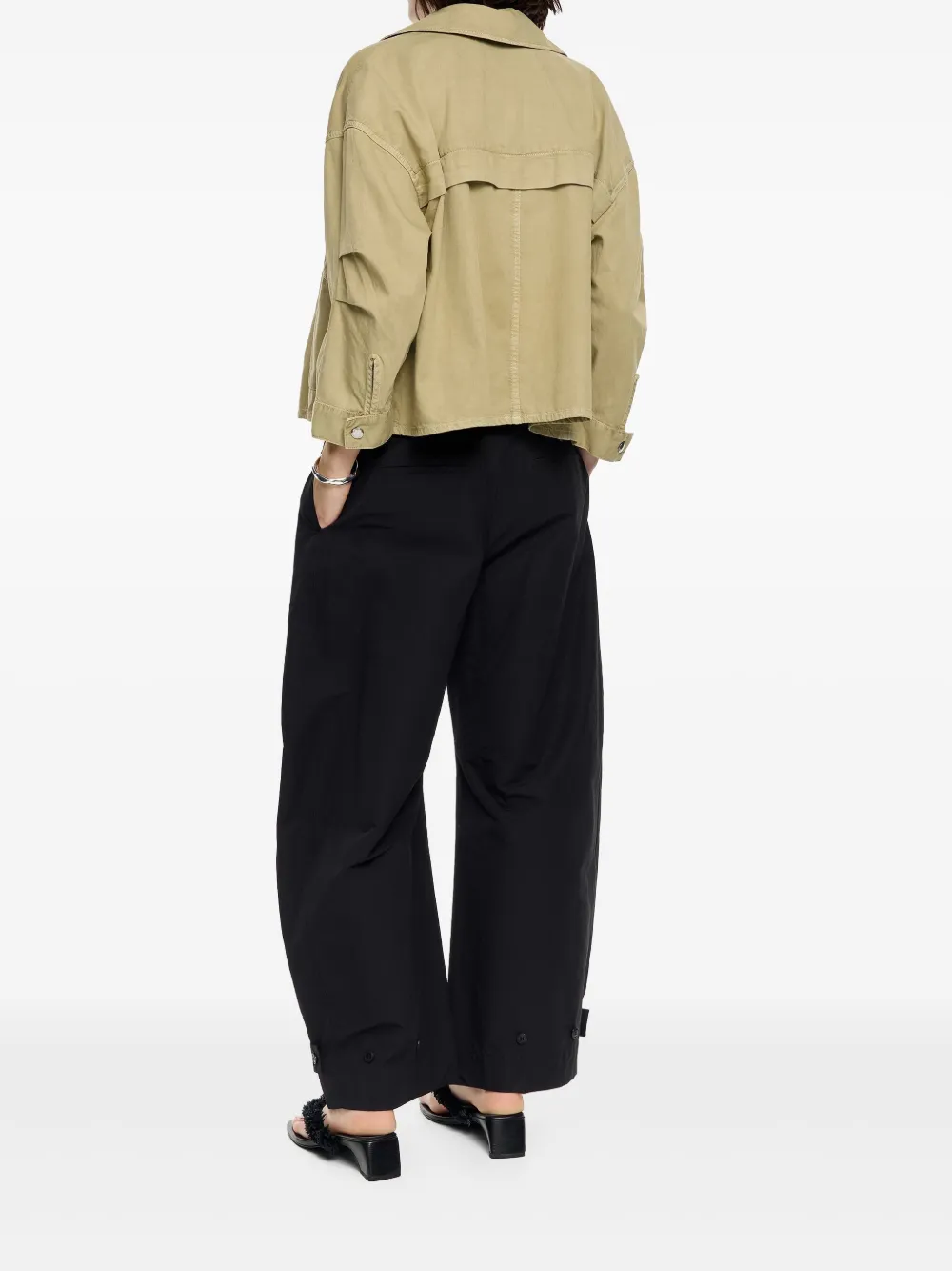 BIMBA Y LOLA FLUID DOUBLE-BREASTED JACKET