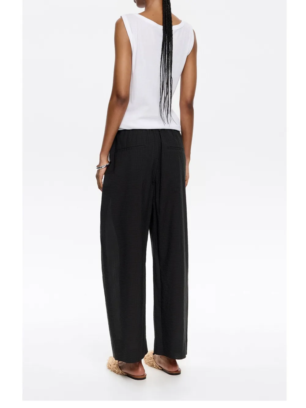 Bimba y Lola Broek met textuur Zwart