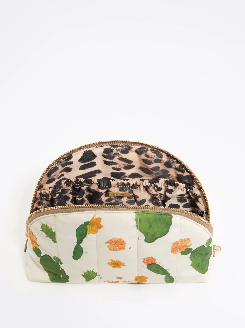 Bimba y Lola Grote make-up tas met bloemenprint Wit