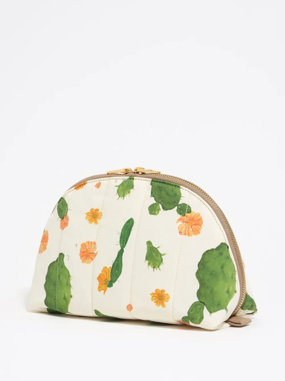 Bimba y Lola Grote make-up tas met bloemenprint Wit