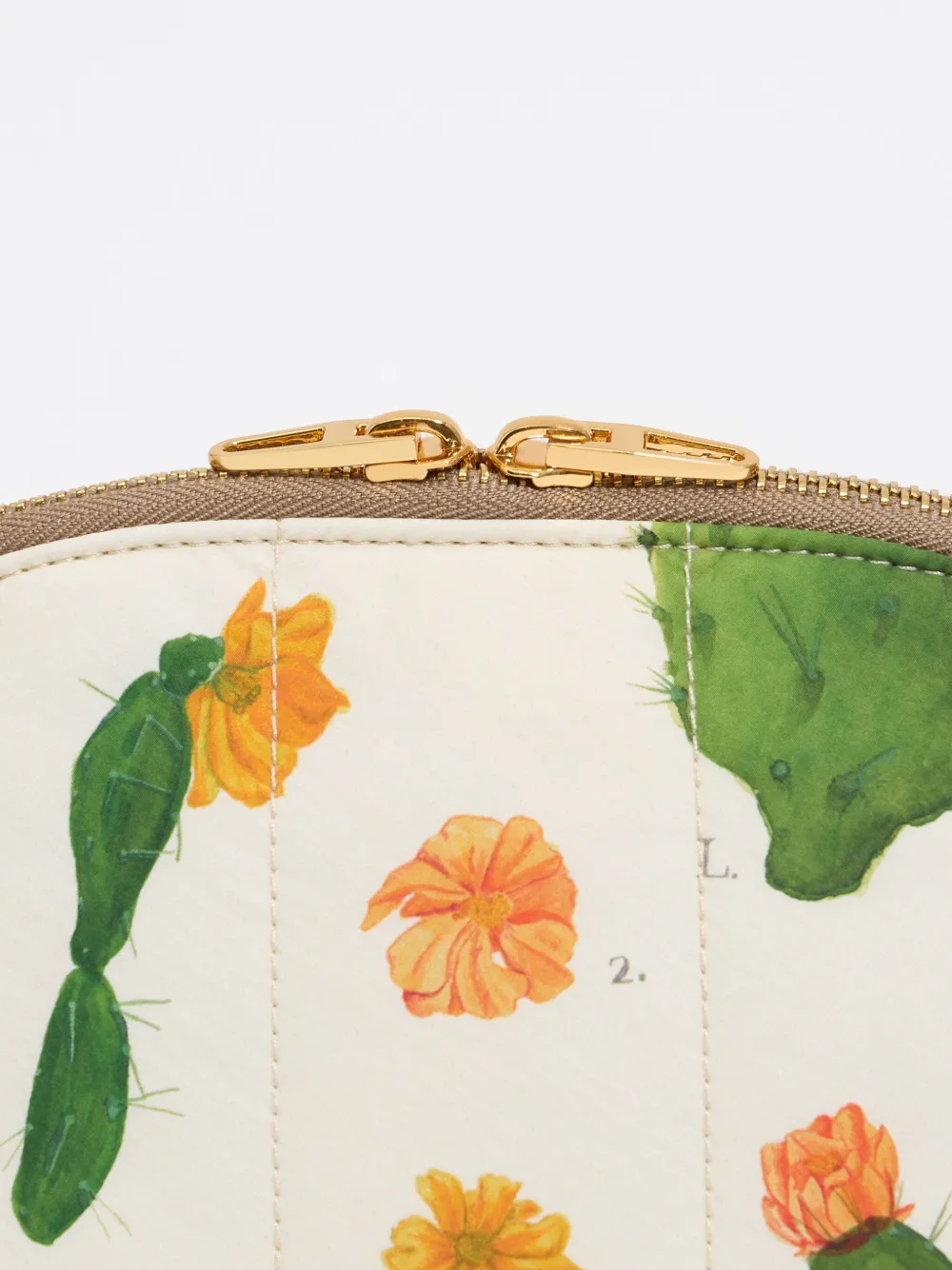 Bimba y Lola Grote make-up tas met bloemenprint Wit