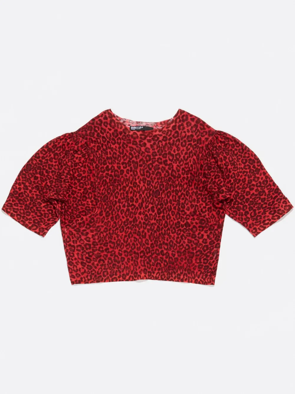 BIMBA Y LOLA ANIMAL-PRINT BLOUSE