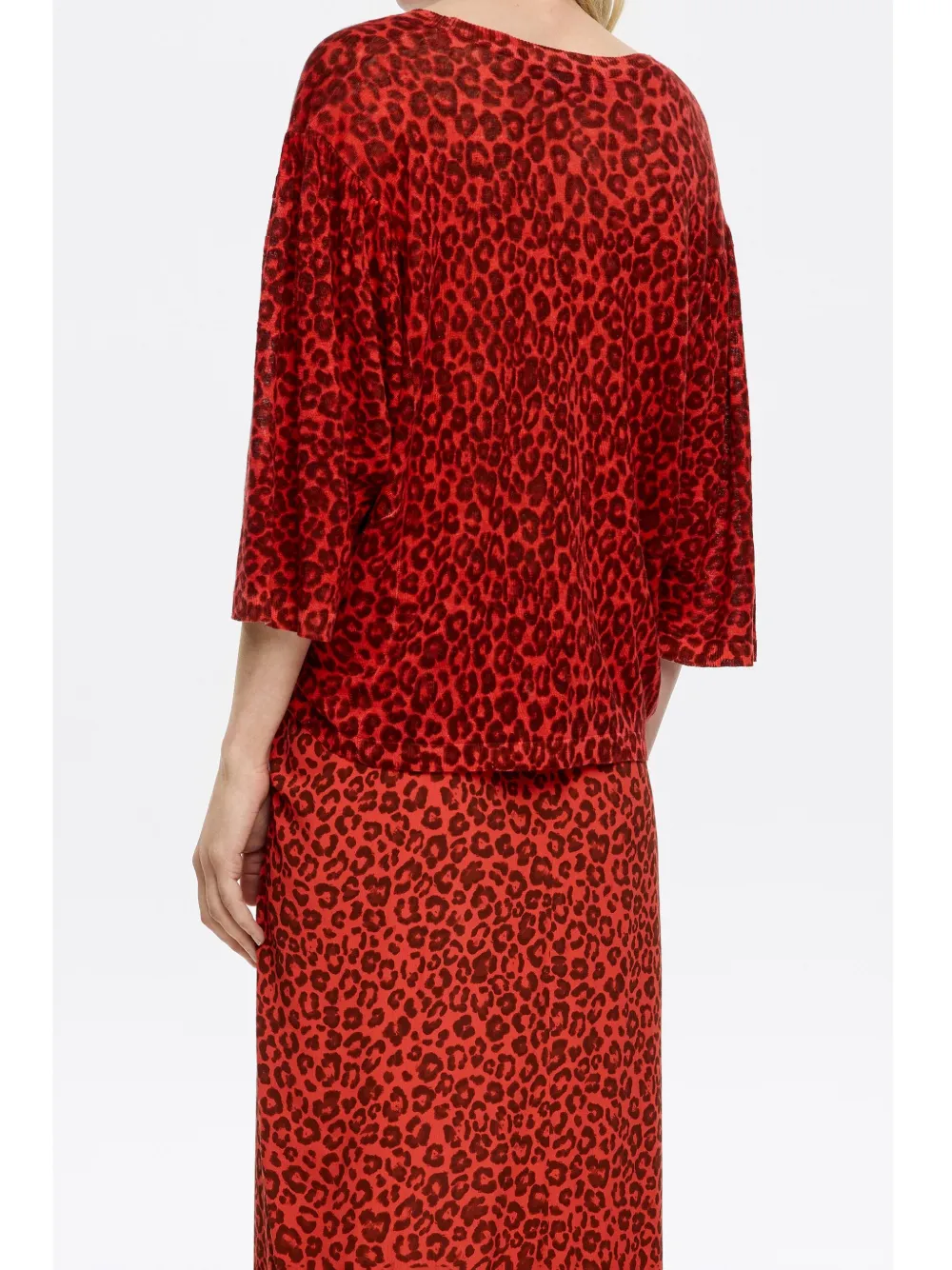BIMBA Y LOLA ANIMAL-PRINT BLOUSE