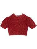 Bimba y Lola animal-print blouse - Red