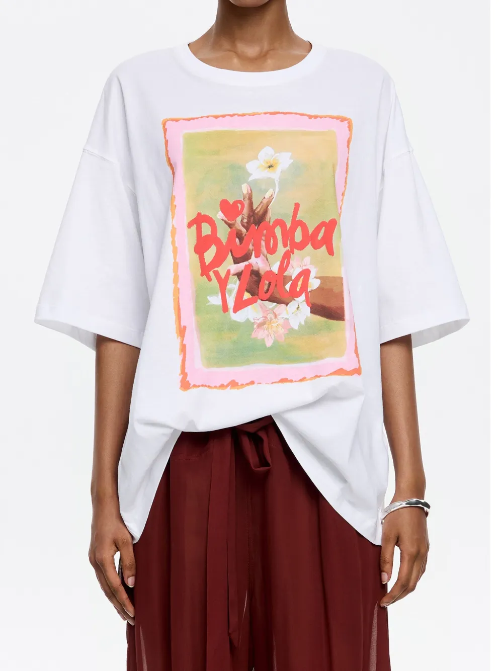 BIMBA Y LOLA LOGO-PRINT T-SHIRT