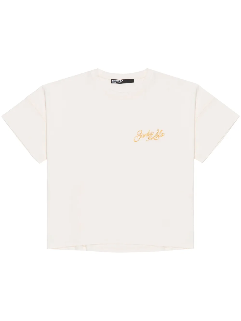 logo-embroidered T-shirt