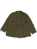 Bimba y Lola fluid double-breasted jacket - Green