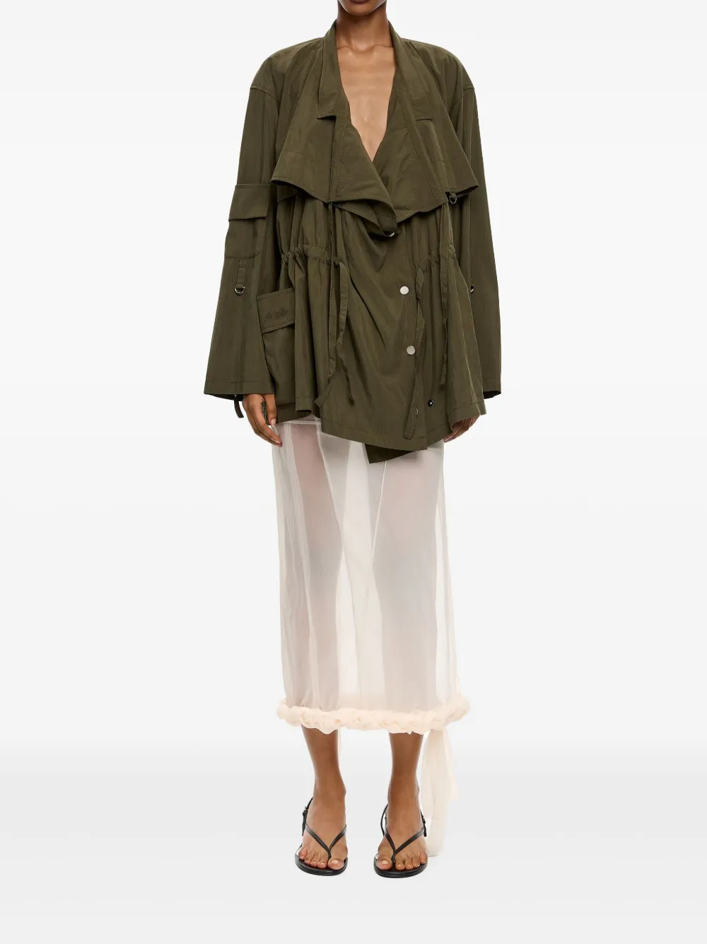 Bimba y Lola fluid double-breasted jacket | Oversized Jackets | Image 2