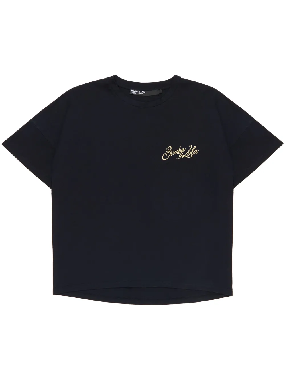 logo-embroidered T-shirt