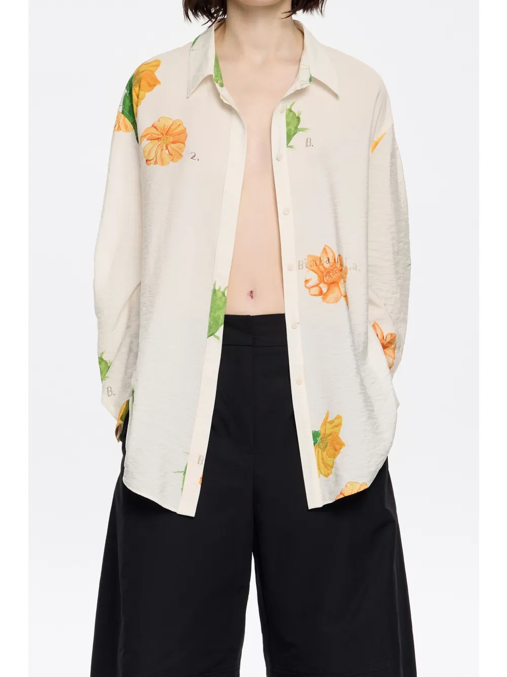 Bimba y Lola Blouse met Cactus-print Wit