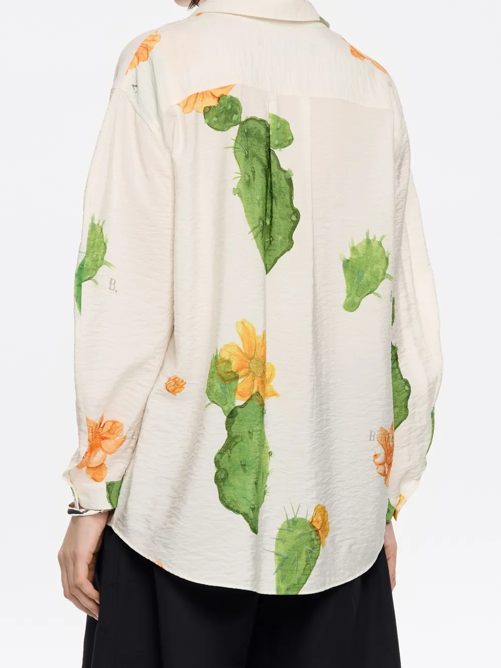 Bimba y Lola Blouse met Cactus-print Wit