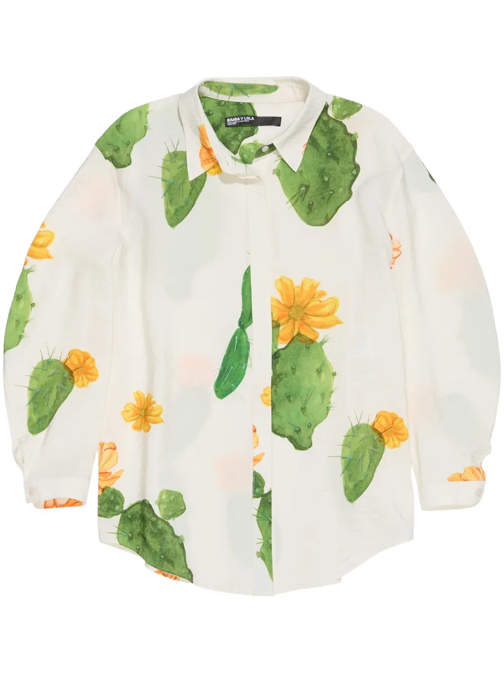 Bimba y Lola Blouse met Cactus-print Wit