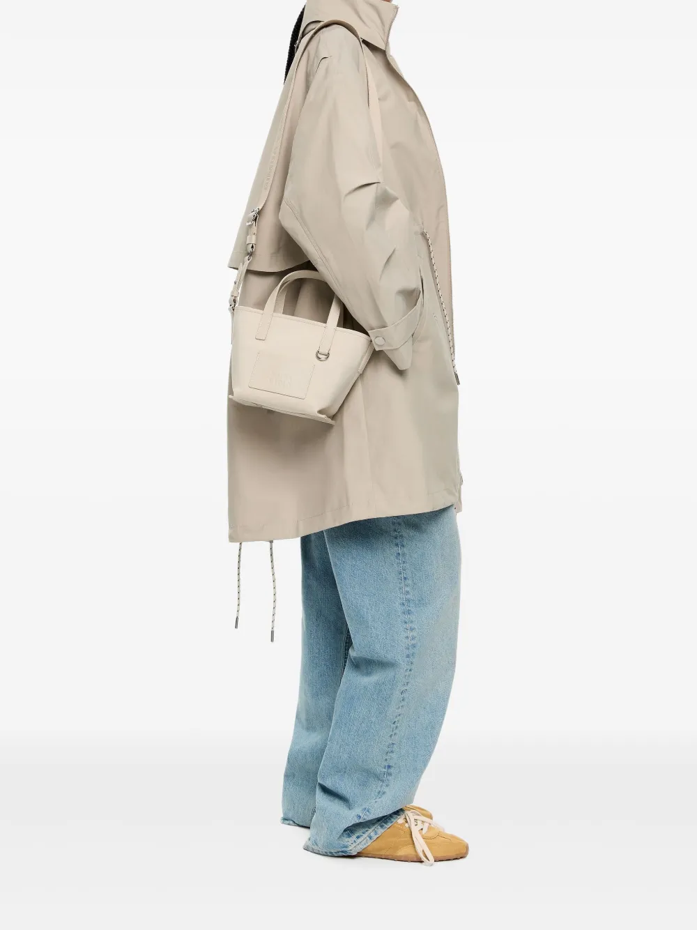 Bimba y Lola mini logo-patch tote bag | Image 2