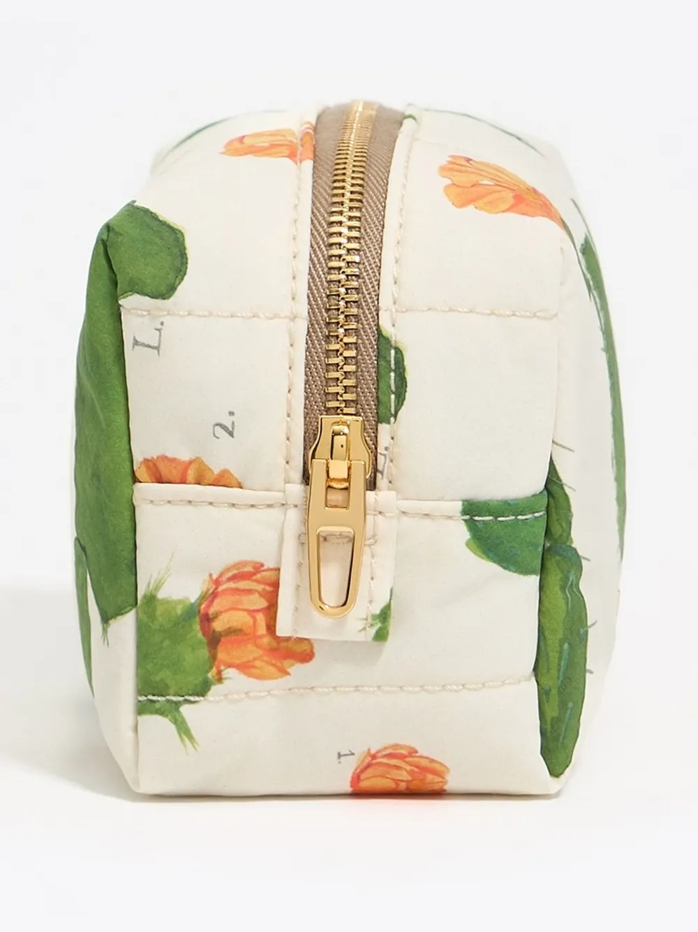 Bimba y Lola Kleine make-up tas met bloemenprint Beige