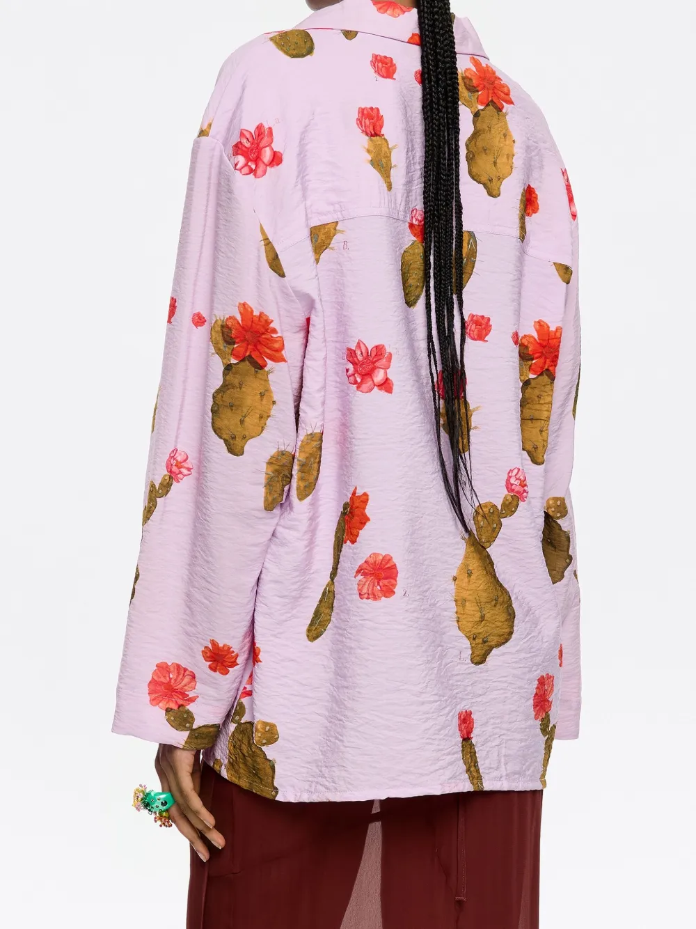 Bimba y Lola Blouse met Cactus-print Roze