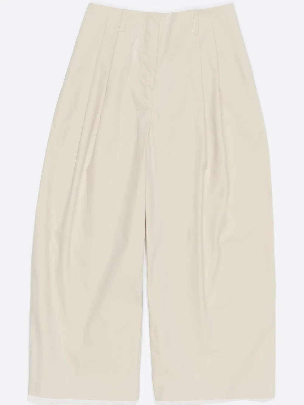 Bimba Y Lola Darted Cropped Trousers In Neutrals