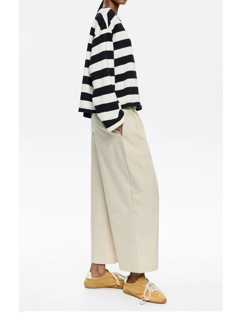 Bimba y Lola Cropped broek Beige