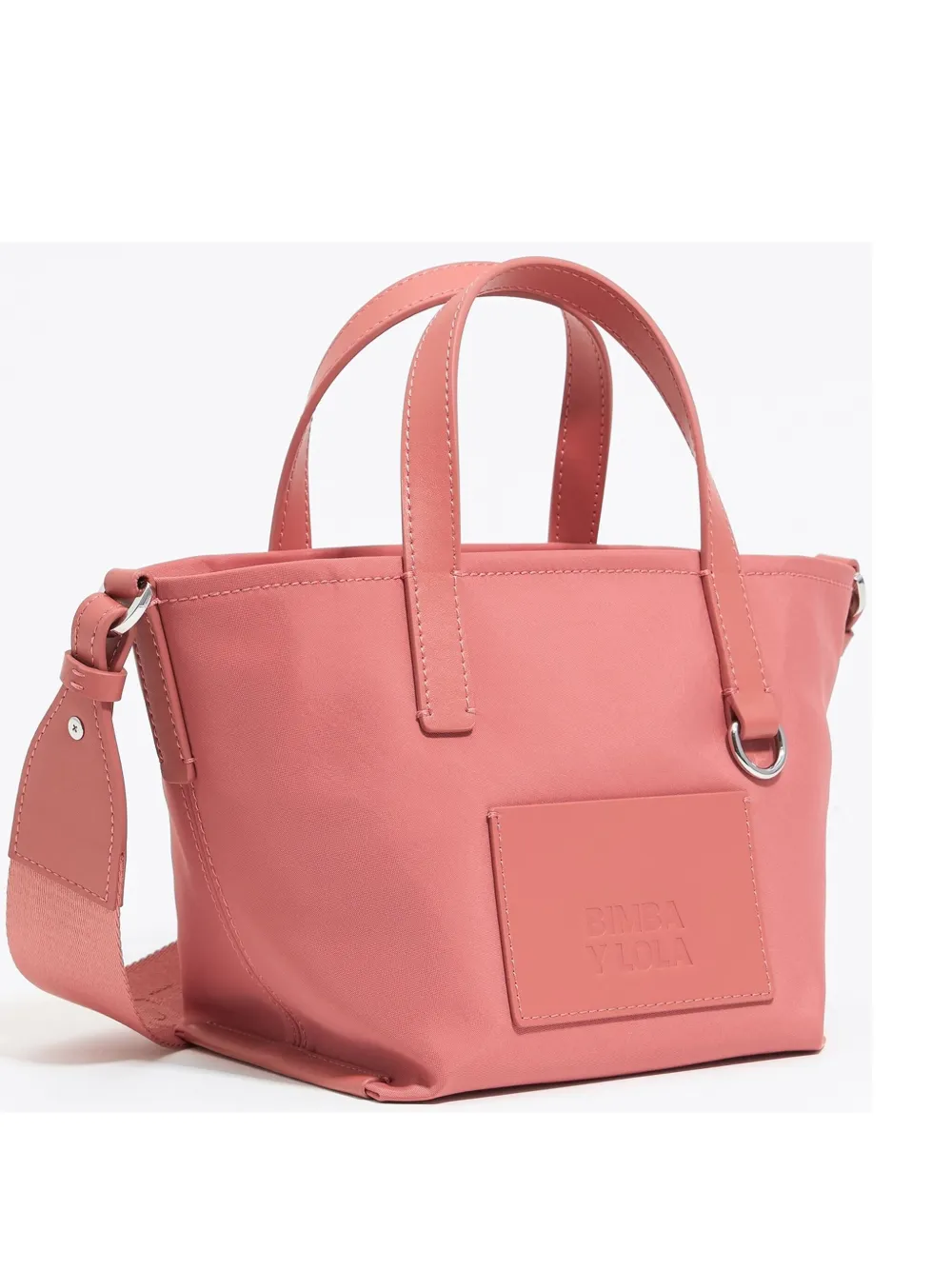Bimba Y Lola Mini Tote Bagaus Nylon In Rosa
