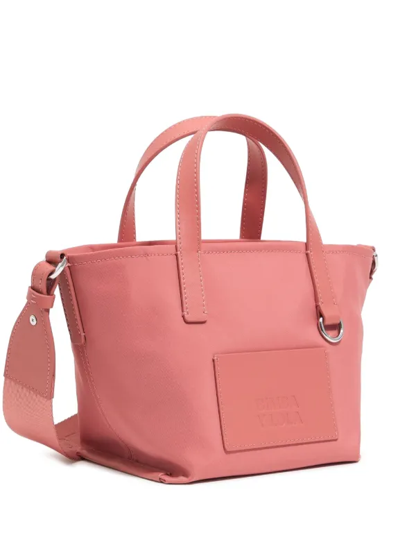 Bimba y Lola Mini Nylon Tote Bag Pink FARFETCH GE