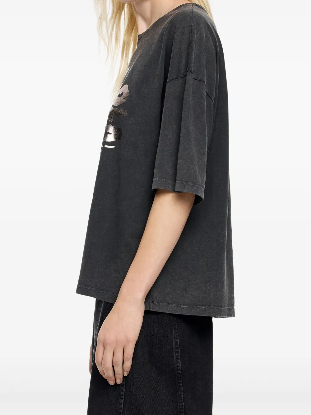 Bimba y Lola T-shirt met logoprint Grijs