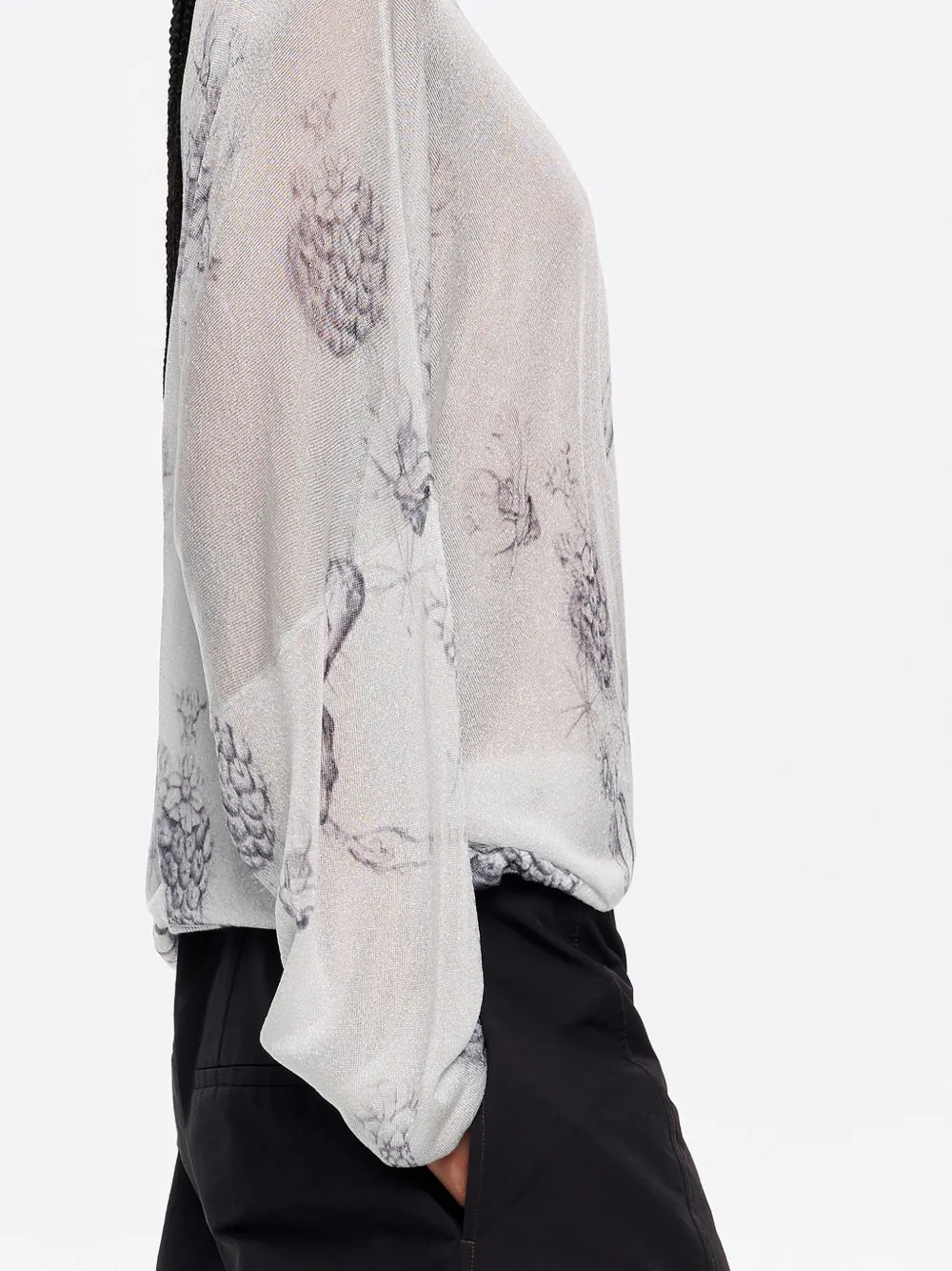 BIMBA Y LOLA LUREX-DETAIL PRINTED JUMPER