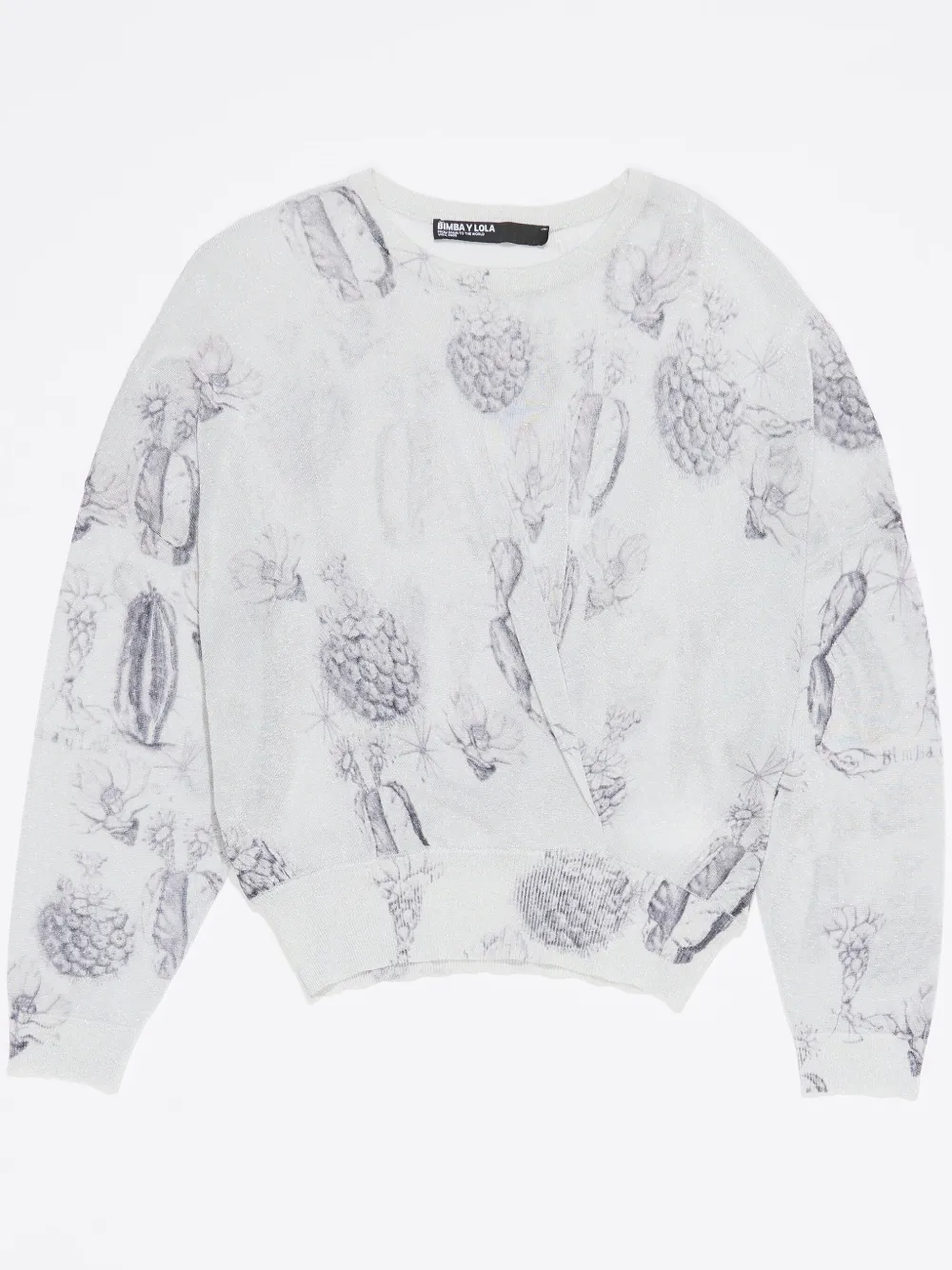 BIMBA Y LOLA LUREX-DETAIL PRINTED JUMPER
