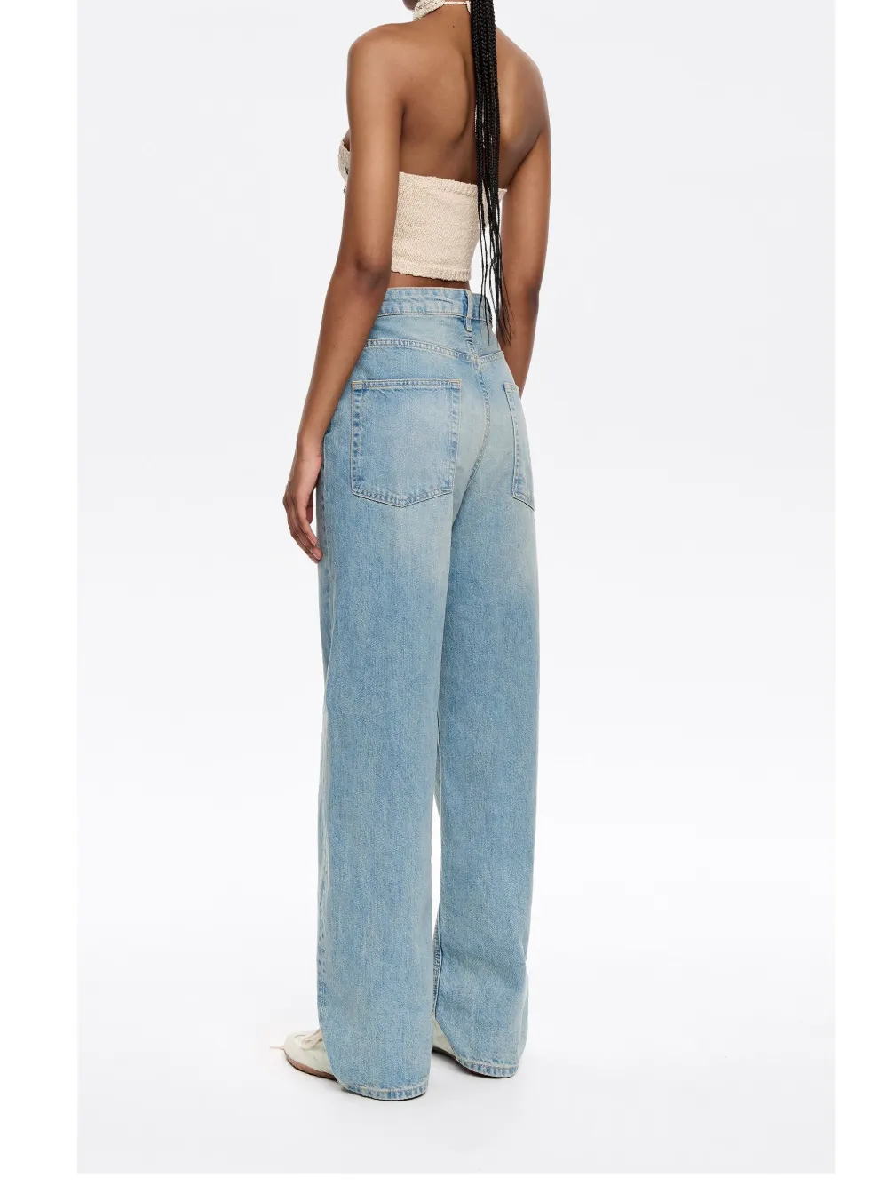 Bimba y Lola Jeans met wijde pijpen Blauw