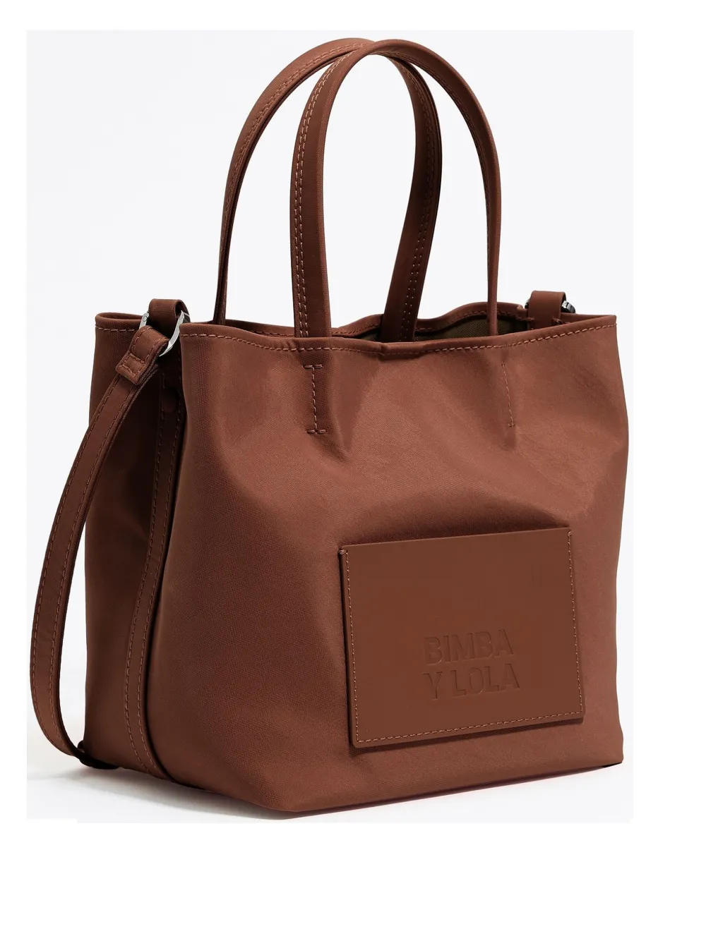 Shop Bimba Y Lola Small Chihuahua Tote Bag In Brown