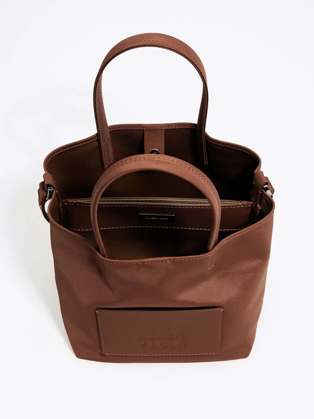 Shop Bimba Y Lola Small Chihuahua Tote Bag In Brown