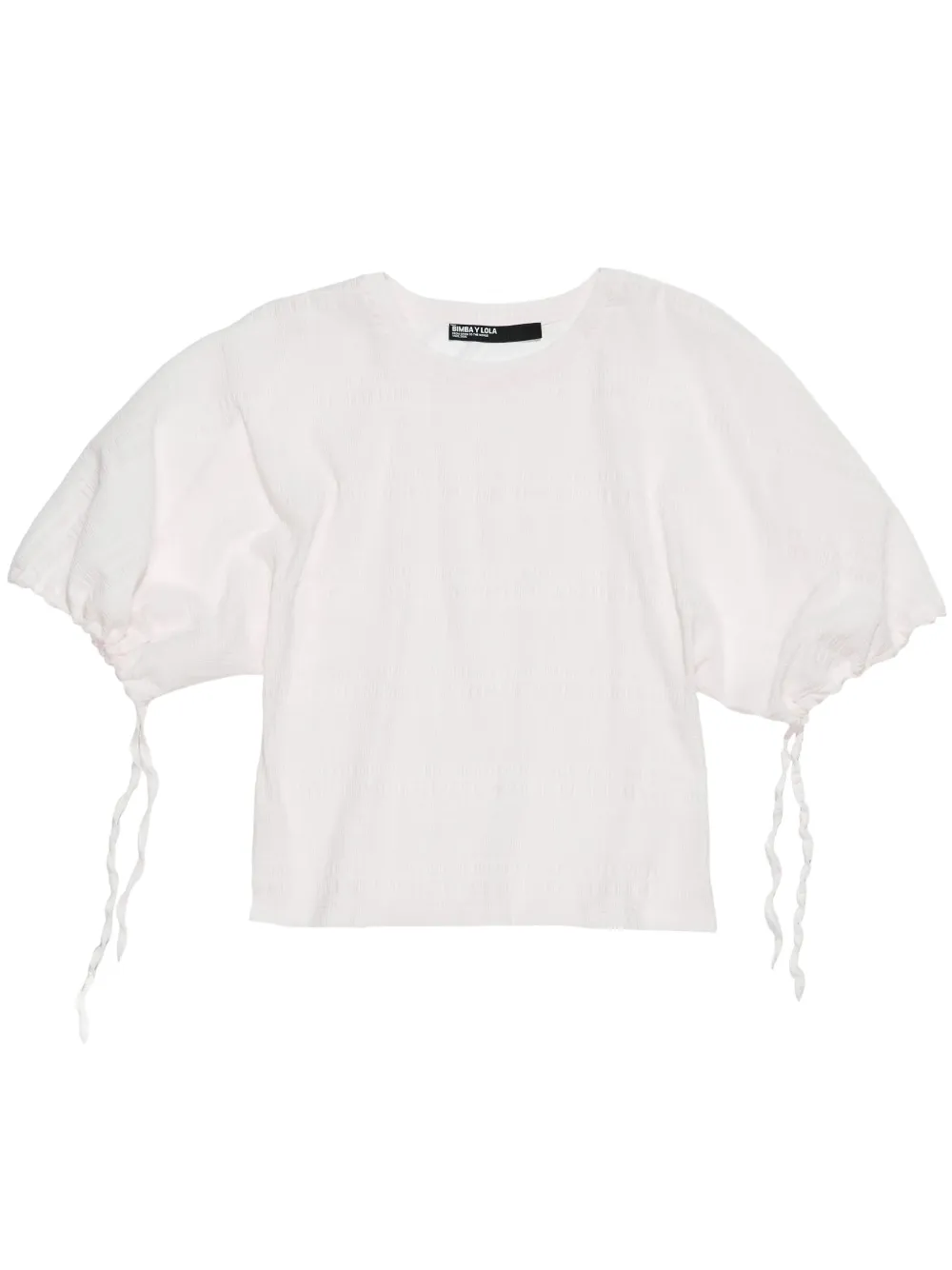 Bimba y Lola T-shirt met jacquard Wit