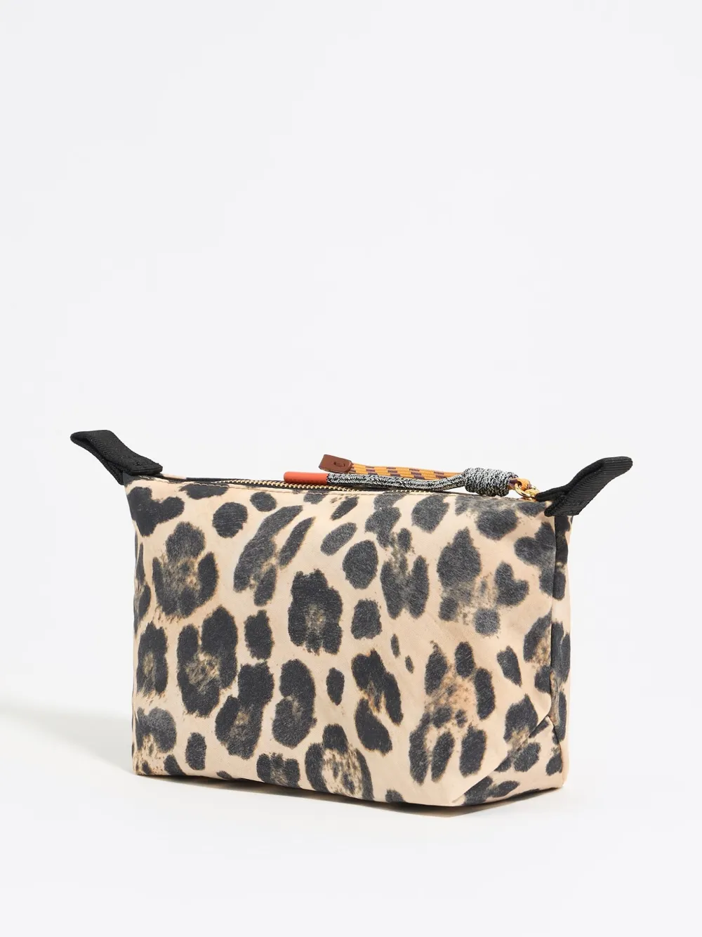 Bimba y Lola Kleine make-up tas met luipaardprint - Beige