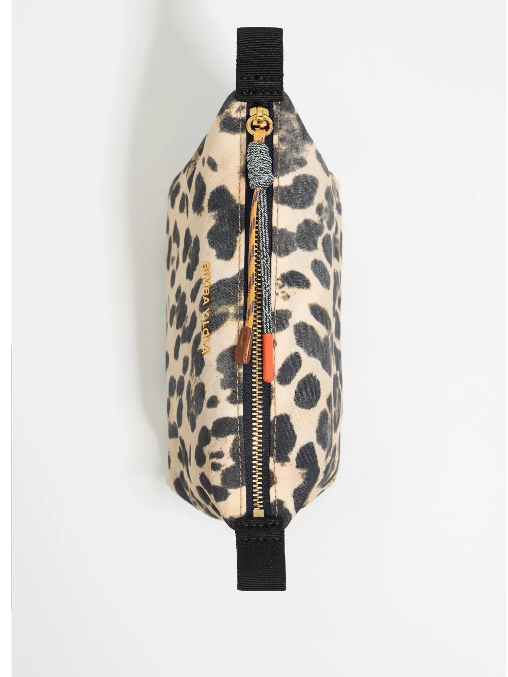 Bimba y Lola Kleine make-up tas met luipaardprint Beige