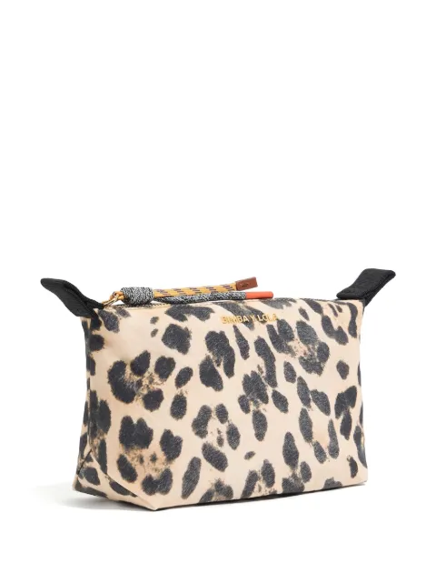 Bimba y Lola cosmetiquera pequeña con estampado de leopardo