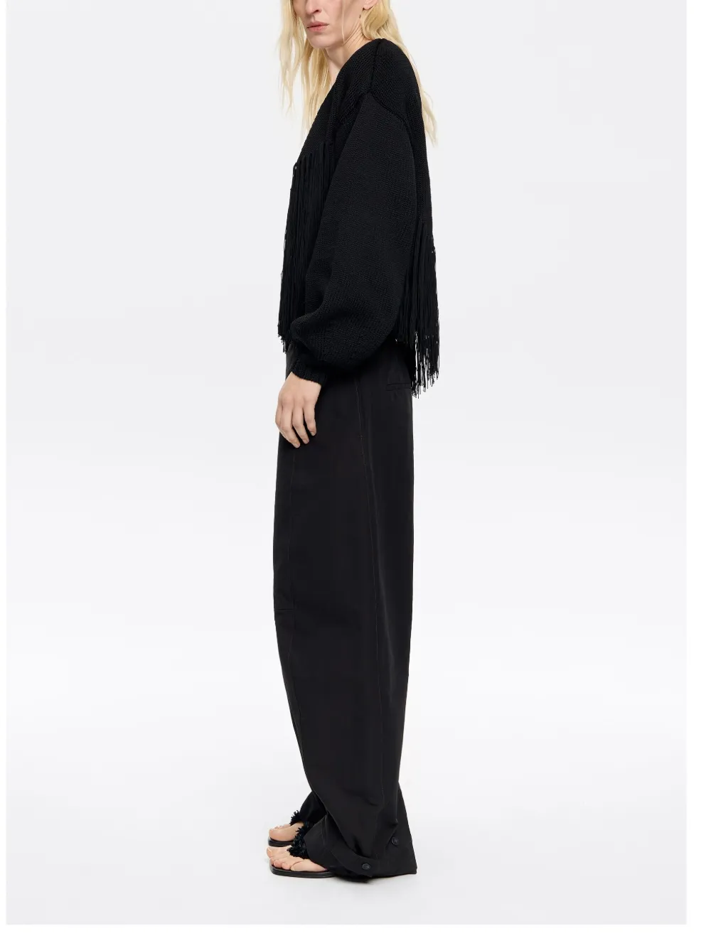 Bimba y Lola Vest met franje Zwart