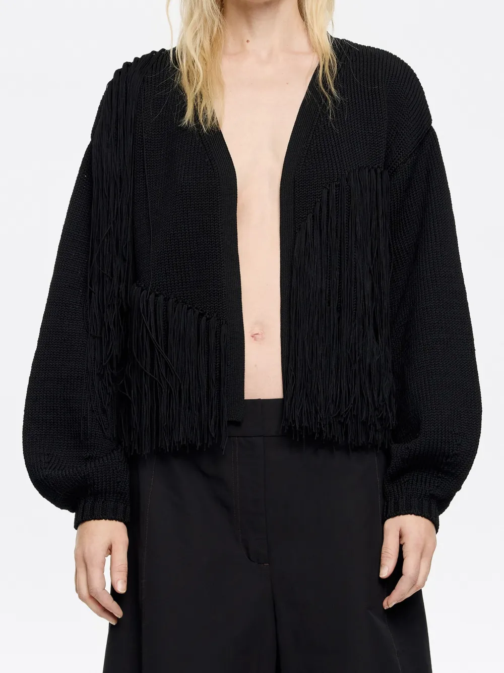 Bimba y Lola Vest met franje Zwart