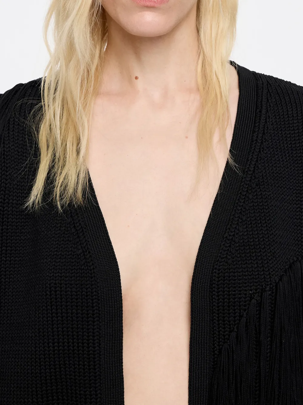 Bimba y Lola Vest met franje Zwart