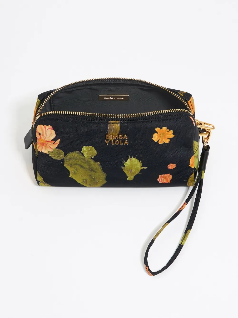 Bimba y Lola Make-up tas met bloemenprint Zwart