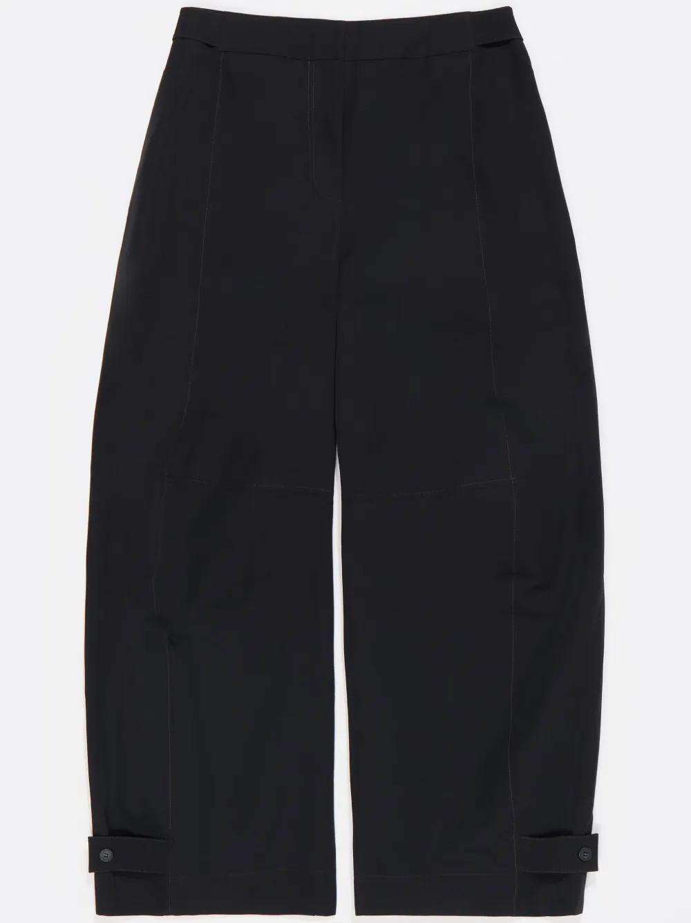 Bimba Y Lola Technical Tapered Trousers In Black