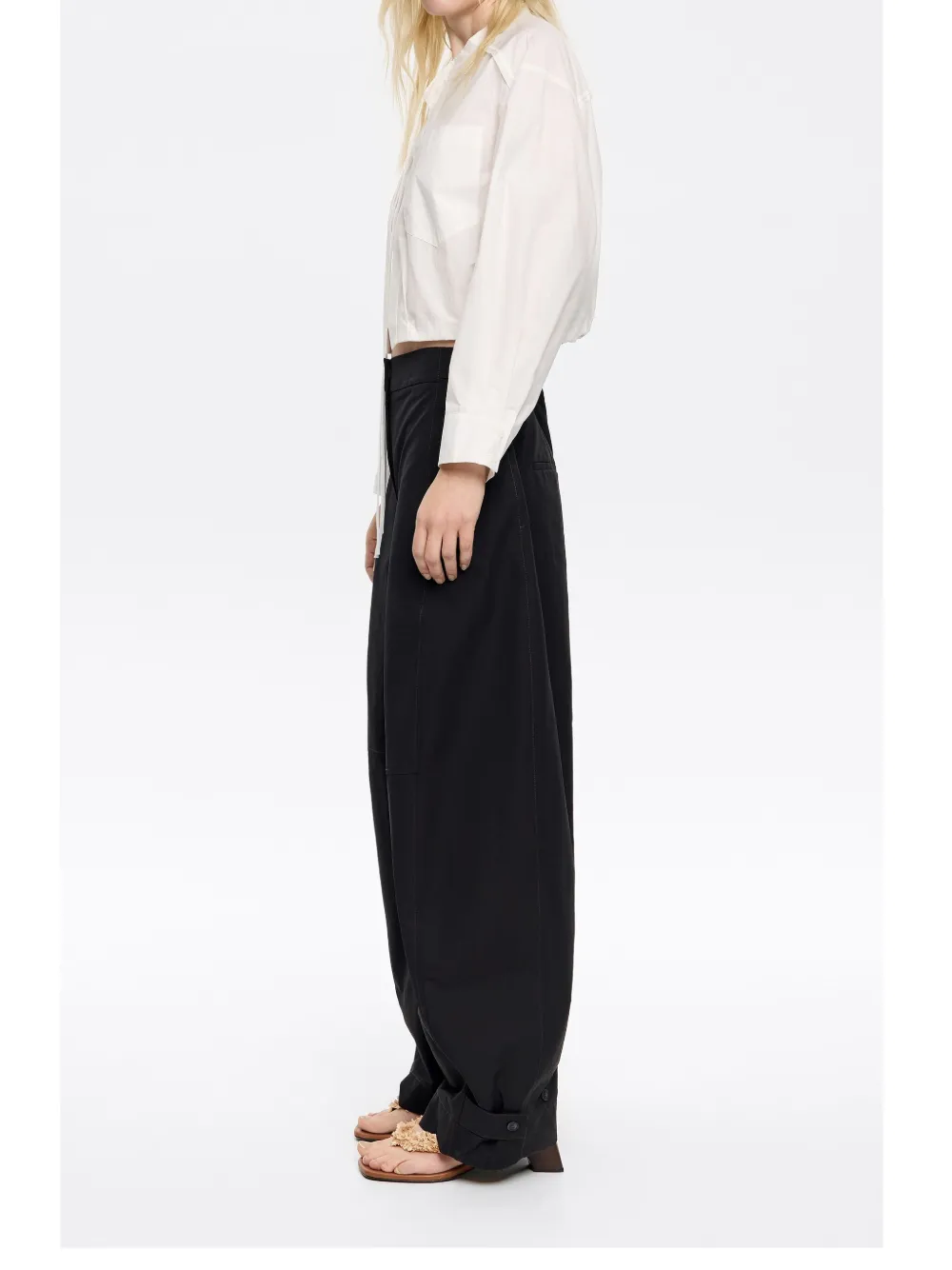 Bimba y Lola Broek met toelopende pijpen Zwart