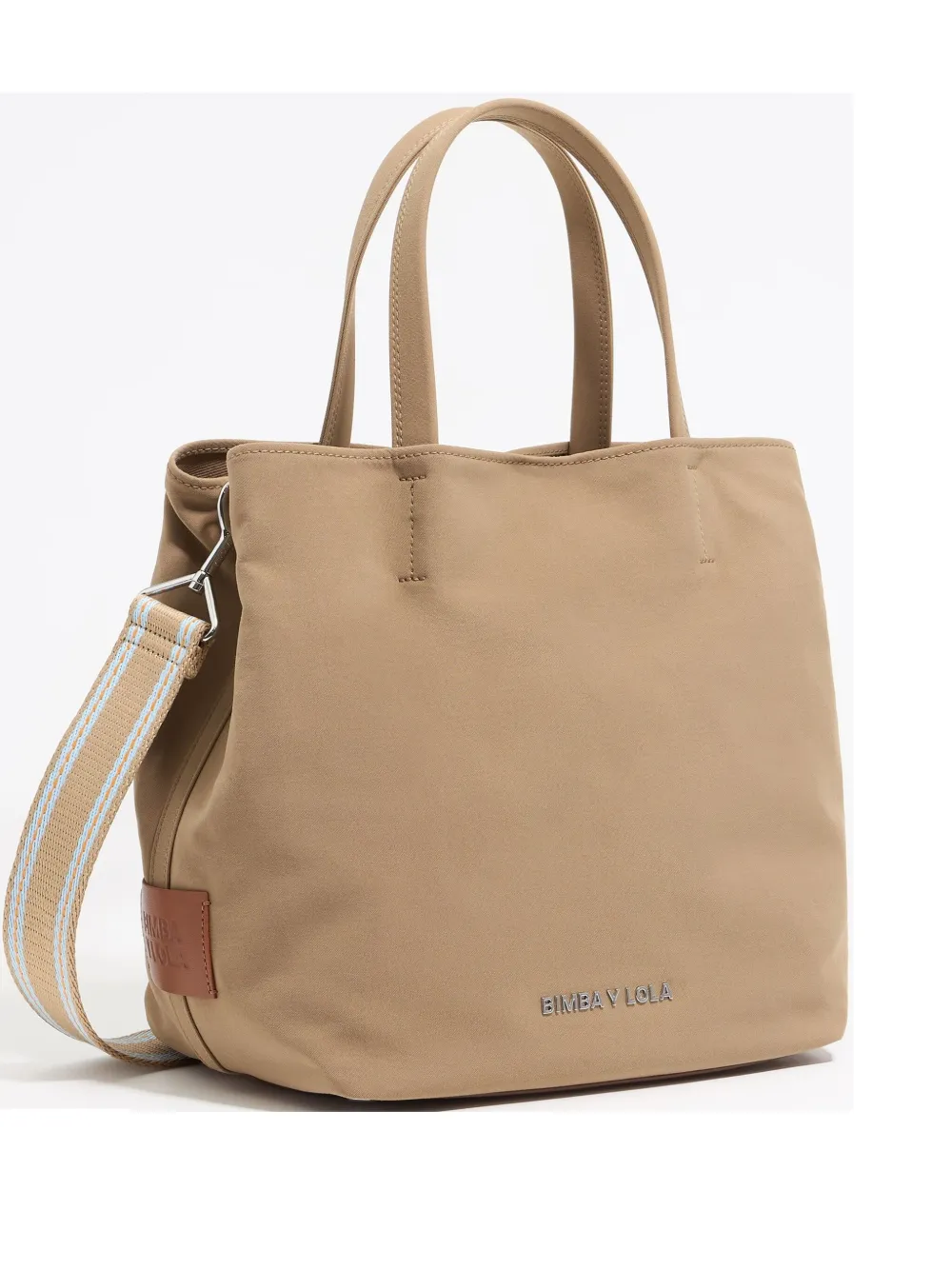 Bimba Y Lola Large Chihuahua Tote Bag In Brown
